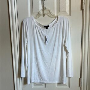 J. Crew Classic White Long Sleeve layering T-shirt XL